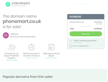 Tablet Screenshot of phonemart.co.uk